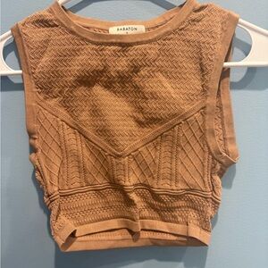 Babaton Brown Sleeveless Top